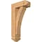 Ekena Millwork Thorton Arts and Crafts Smooth Bracket w/ Offset Brace, Western Red Cedar, 5 1/2"W x 14"D x 26"H BKT0604X14X26THR03SWR - alternate 1